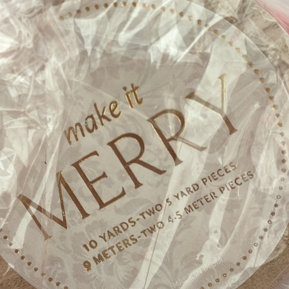 Mint Anthropologie Vintage Fray Velvet ribbon Spool - Picture 7 of 14